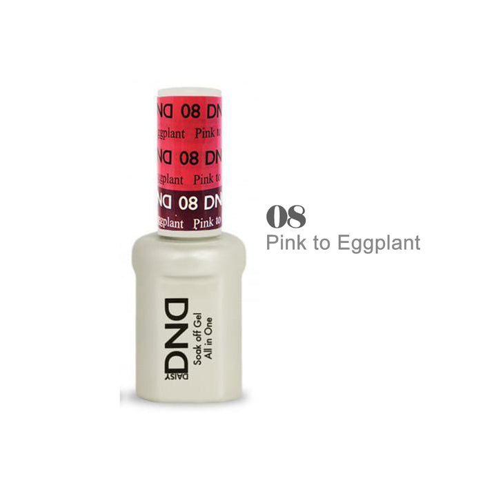 DND Mood Change Gel Polish #08 – Pink To Eggplant 0.5oz