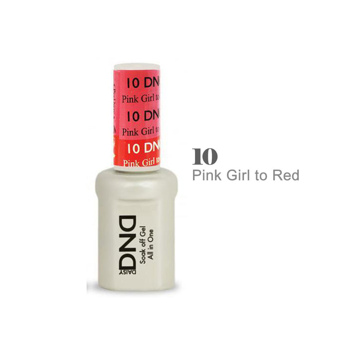 DND Mood Change Gel Polish #10 Pink Girl To Red 0.5oz