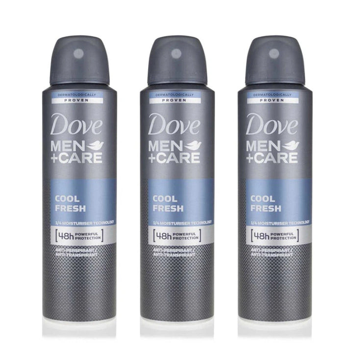 Dove - Men + Care - Cool Fresh - Antiperspirant Deodorant Spray 150ml (3 Pack)