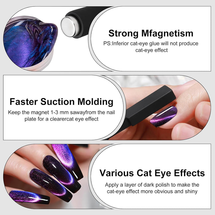DND - 5 In 1 Nail Magnet Tool Cat Eye Magnet #3