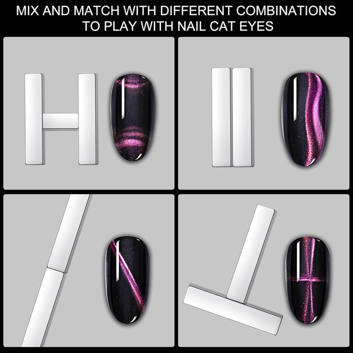 DND - Cat Eye Gel Polish Mini Magnet Set 4 Pcs #4