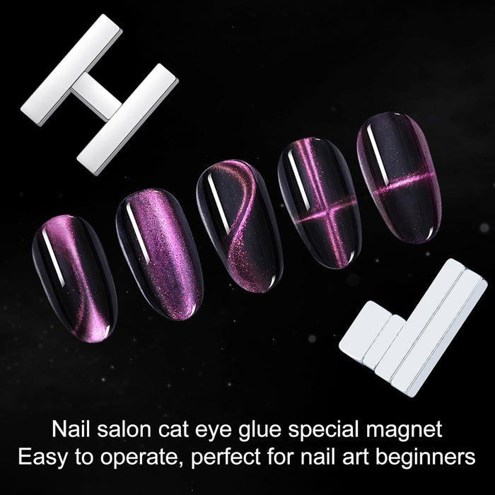 DND - Cat Eye Gel Polish Mini Magnet Set 4 Pcs #4