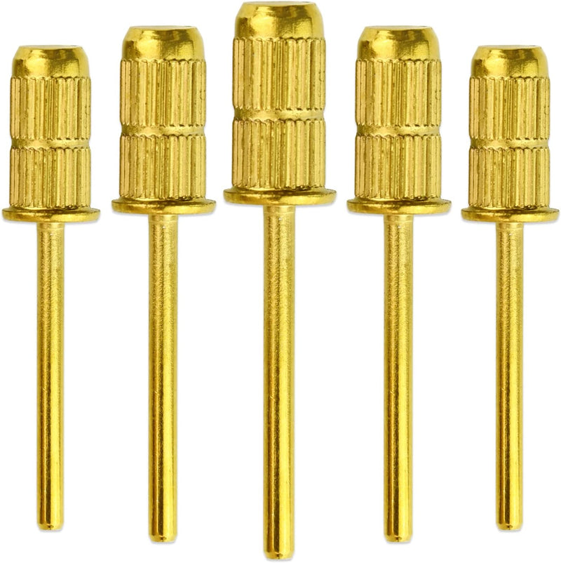 Gold Mandrel Bit For Electric Nail File Acrylic UV Gel 3/32" (5 pcs)