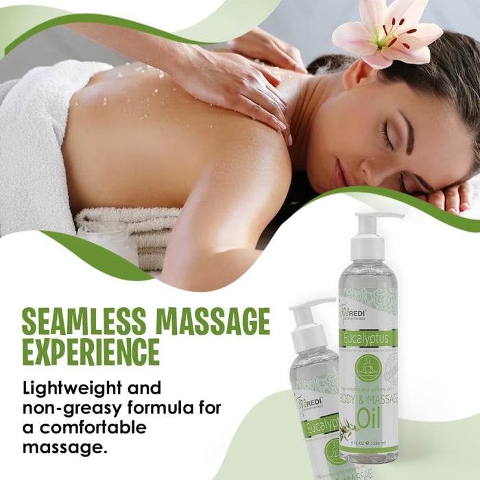Spa Redi - Massage Oil - Eucalyptus 8oz