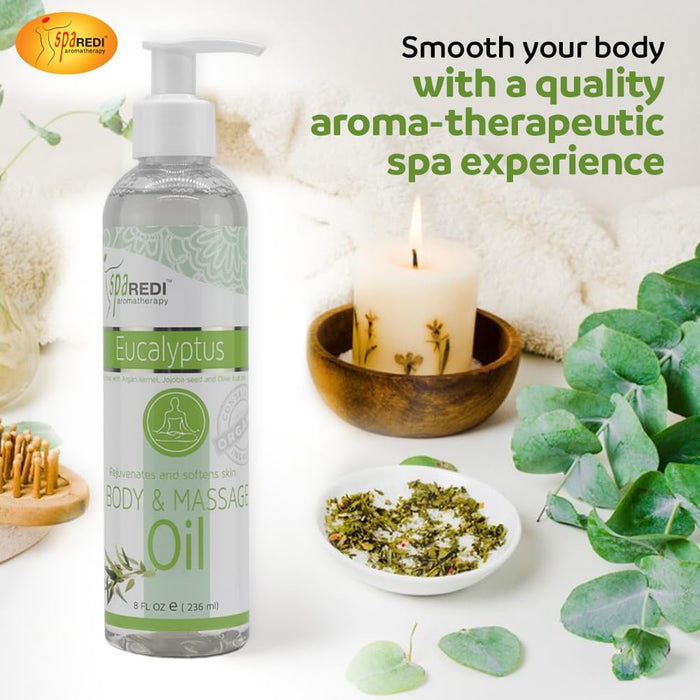 Spa Redi - Massage Oil - Eucalyptus 8oz