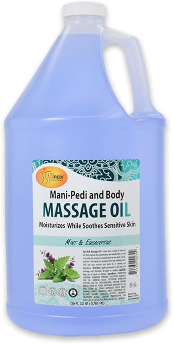 Spa Redi - Massage Oil - Mint & Eucalyptus 128 oz