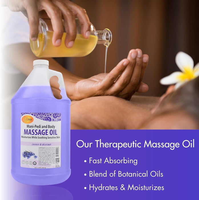 Spa Redi - Massage Oil - Lavender & Wildflower 128 oz