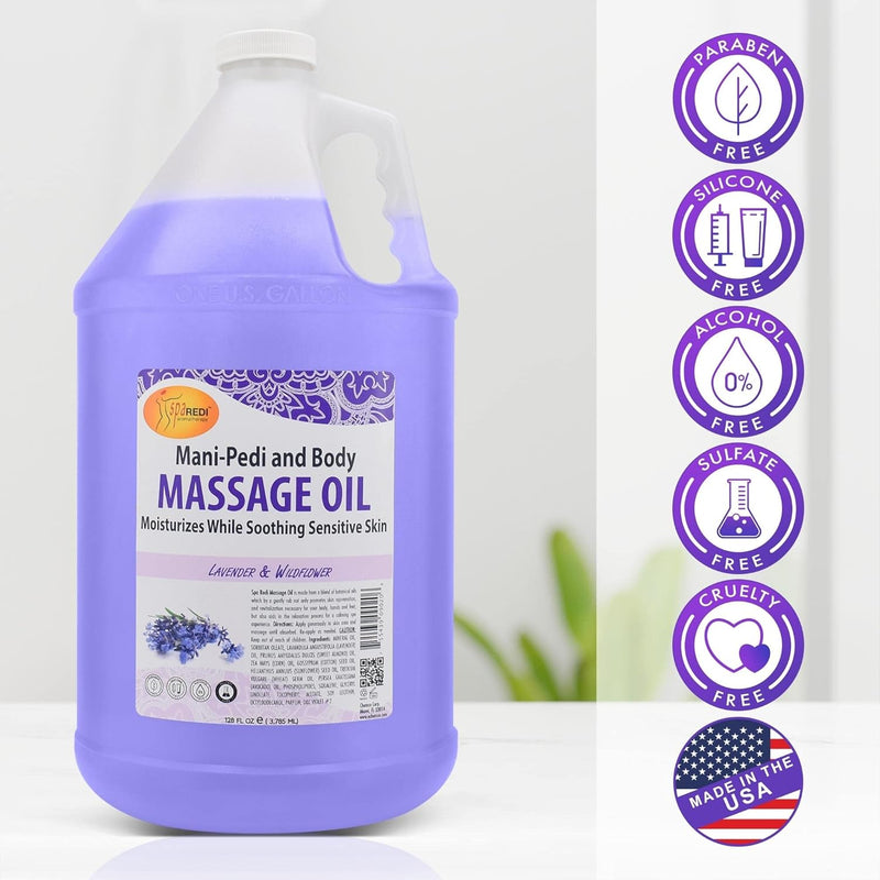 Spa Redi - Massage Oil - Lavender & Wildflower 128 oz