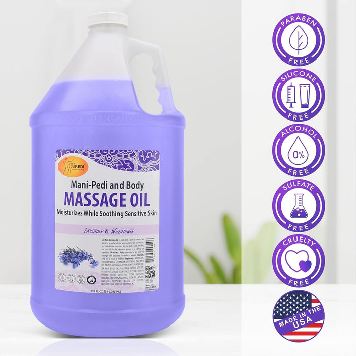 Spa Redi - Massage Oil - Lavender & Wildflower 128 oz