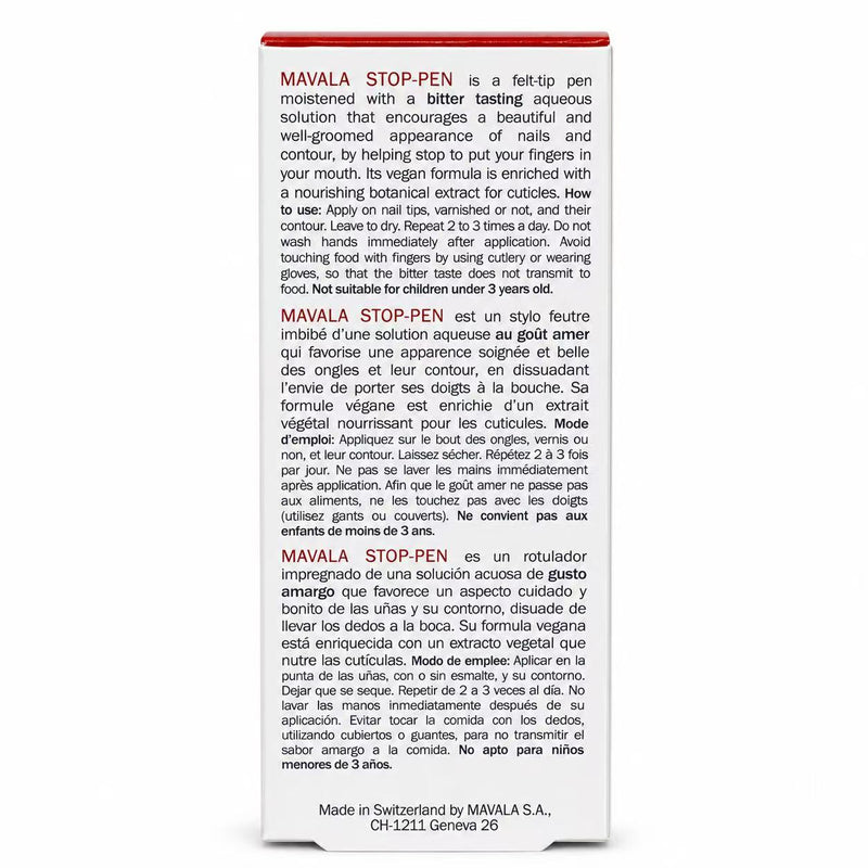 Mavala - Stop - Pen - Nail Biting Deterrent - 0.15 oz