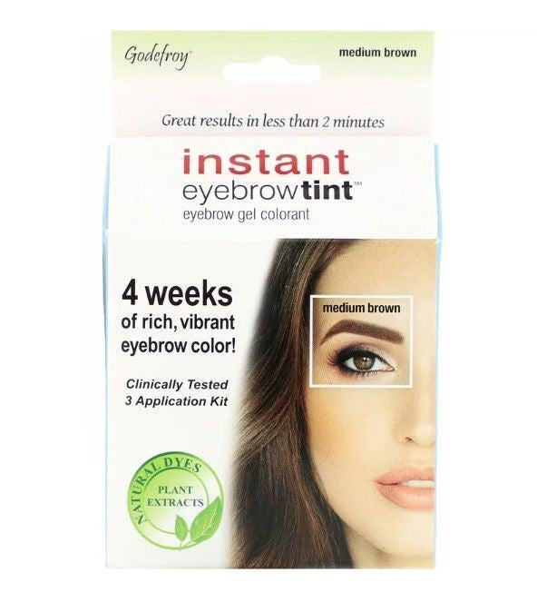 Godefroy - Instant Eyebrow Tint - Medium Brown 3 Applications