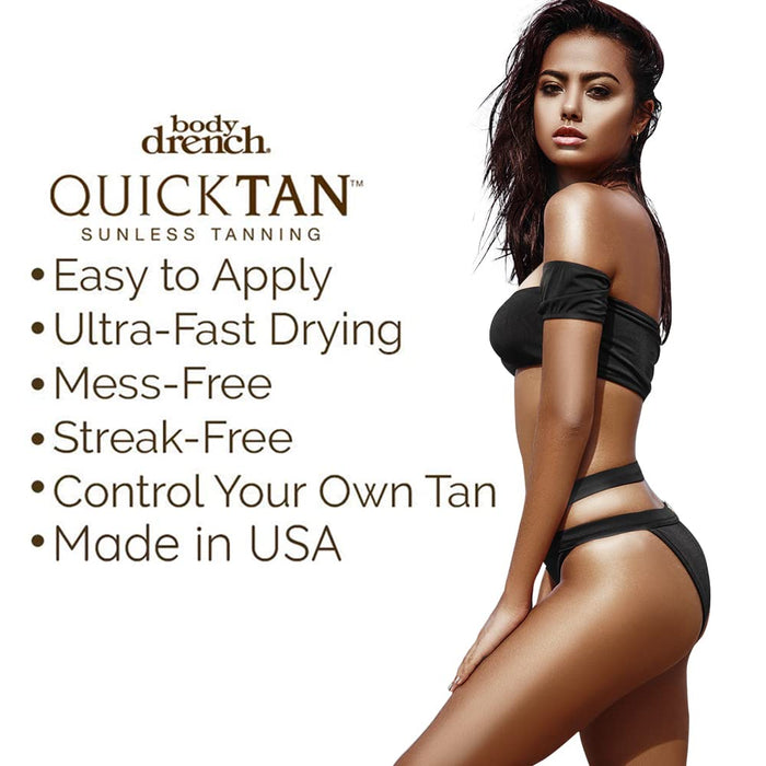 Body Drench - Quick Tan Bronzing Spray Medium/Dark Tan 6 oz (2 Pack)