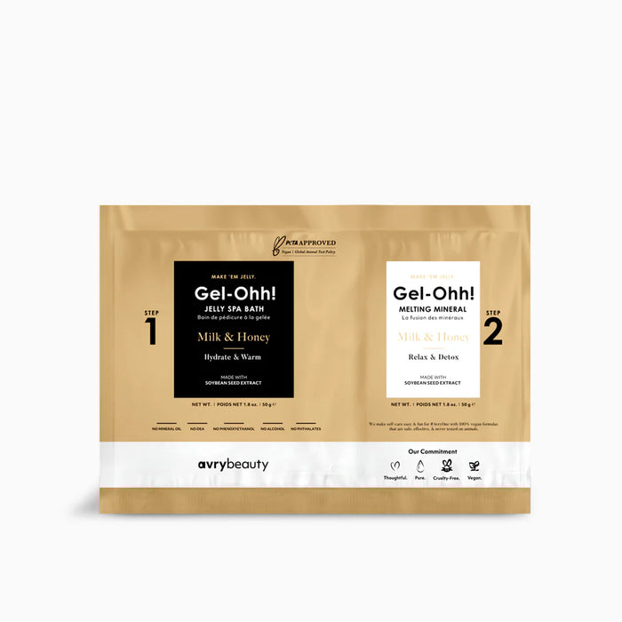 AvryBeauty - Jelly Spa Bath Pedicure Set -  Milk & Honey 30 Sets