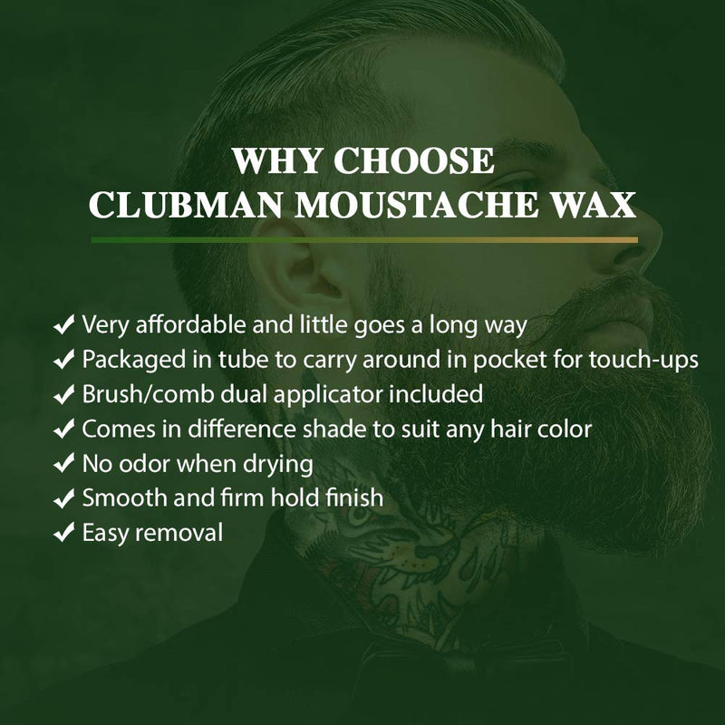 Clubman Pinaud - Cera para bigote - Neutra