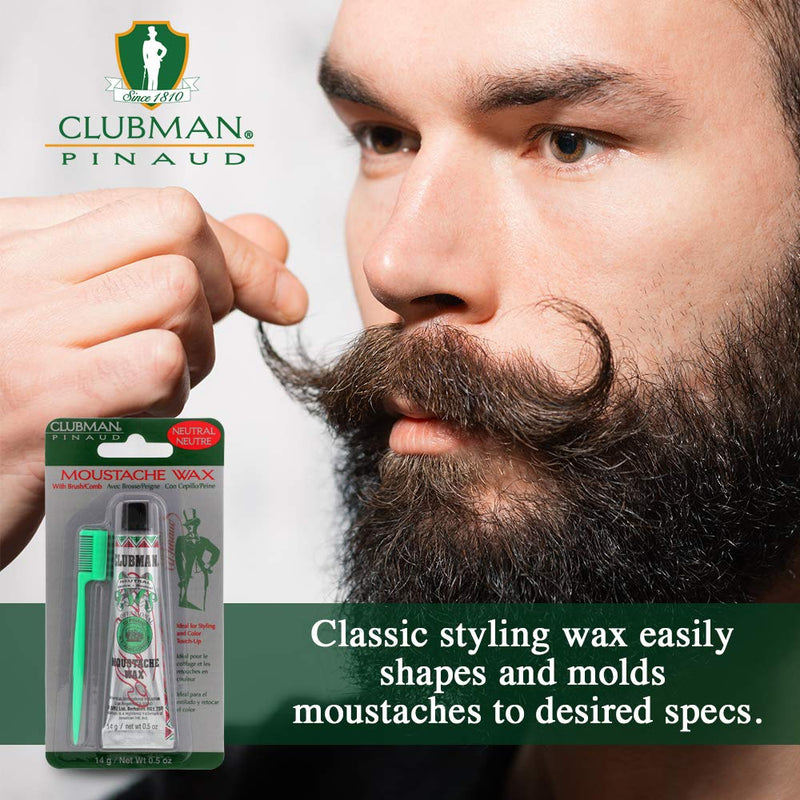 Clubman Pinaud - Cera para bigote - Neutra