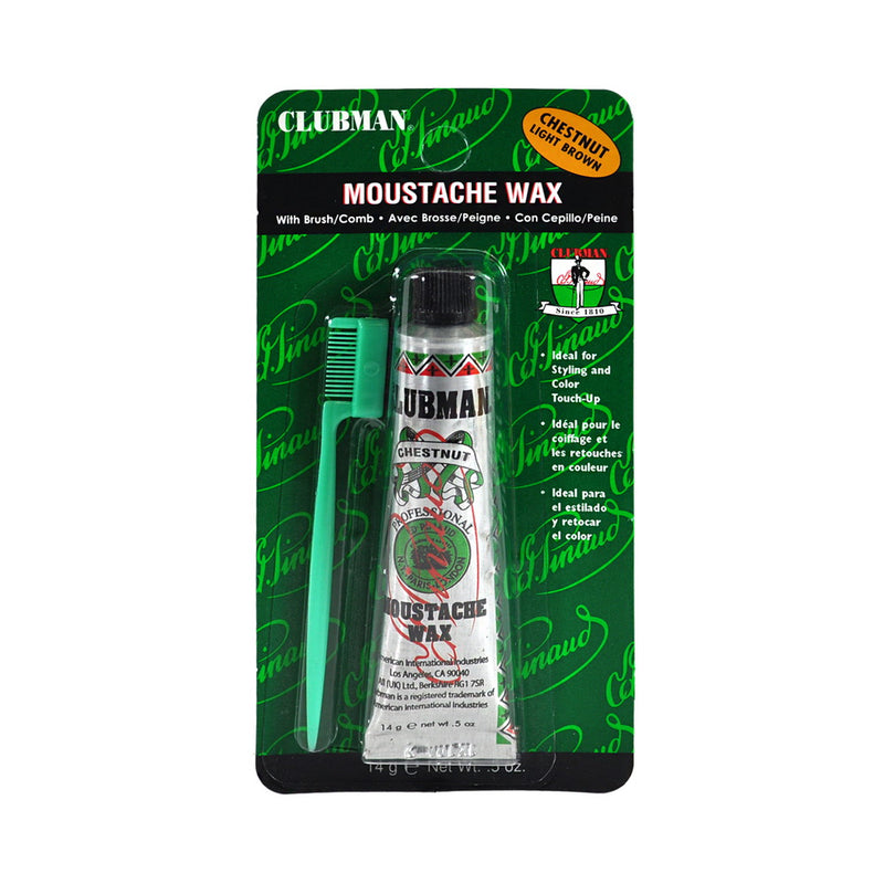 Clubman Pinaud - Cera para bigote - Castaño