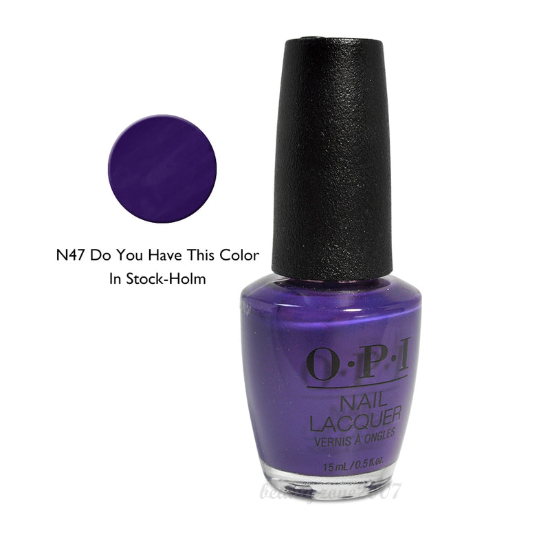 Esmalte de uñas OPI - N47 ¿Tienes este color en stock? - Holm? 0.5 fl oz