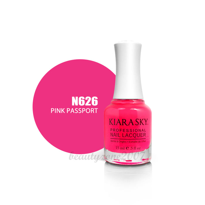 Kiara Sky Nail Polish N626 Pink Passport