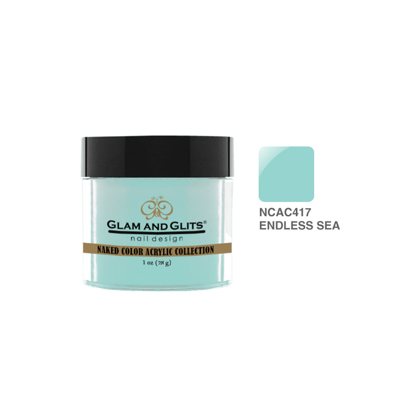 Glam & Glits - Polvo acrílico de color - 417 Endless Sea 28 g
