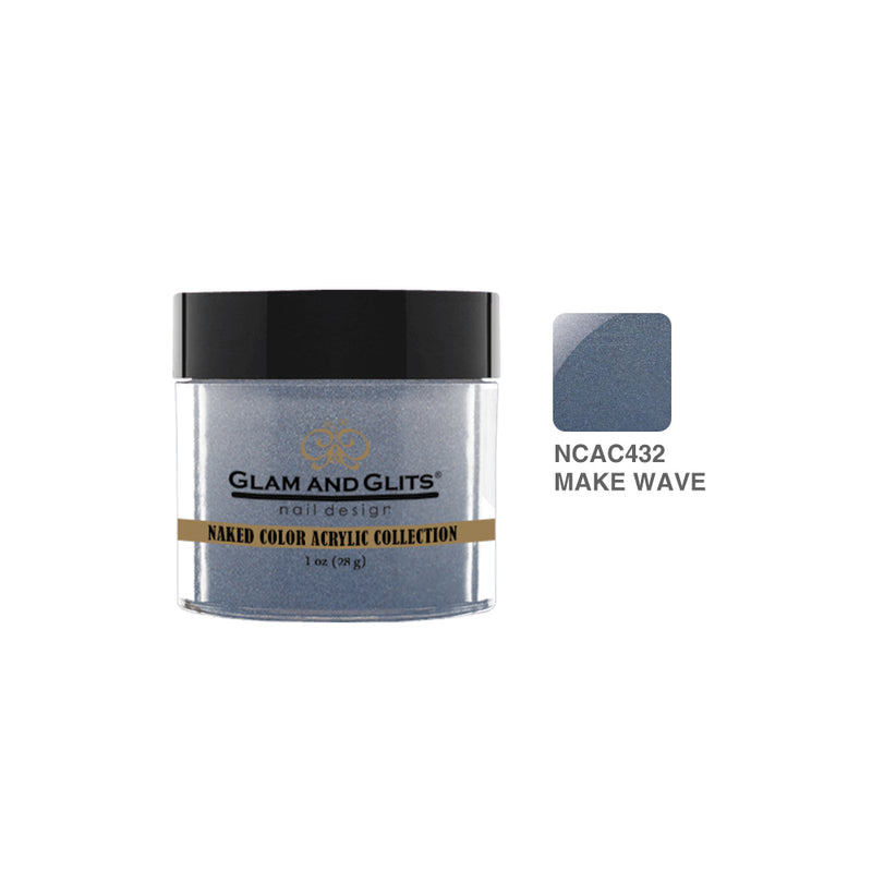 Glam & Glits - Polvo acrílico de color - 432 Make Wave 1 oz