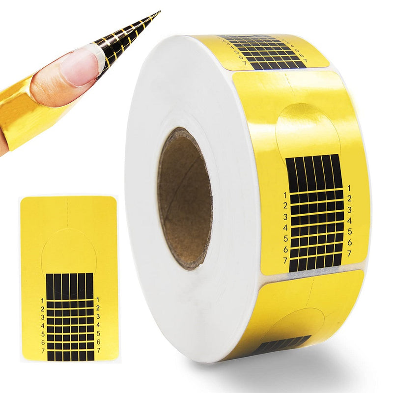 500 PCS Square Nail Forms Extension for Acrylic/Gel