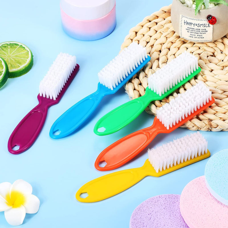 Handle Grip Nail Brush,Nail Cleaning Brushes for Toes and Fingernail (15 pcs)