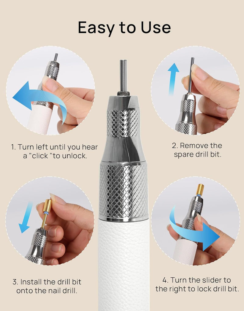 ONAIL Nail Drill Pro Max - Dual Handpiece - Light Pink