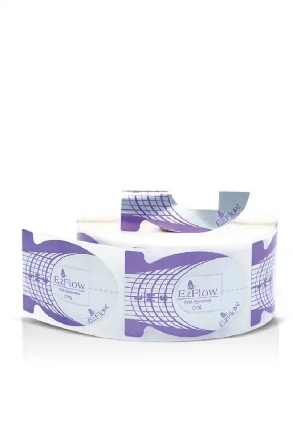 EzFlow - C-Curve Nail Forms - Oval - 500 ct