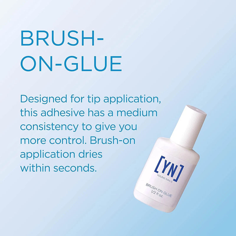 Young Nails - Brush on Nail Glue 0.5 oz
