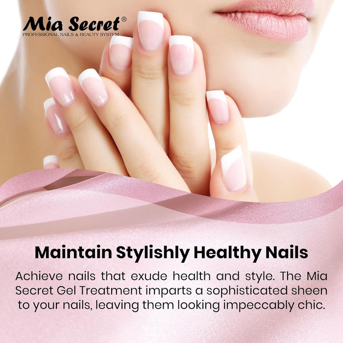 Mia Secret Gel Nail Treatment Keratin Base & Top (Natural) 0.5oz