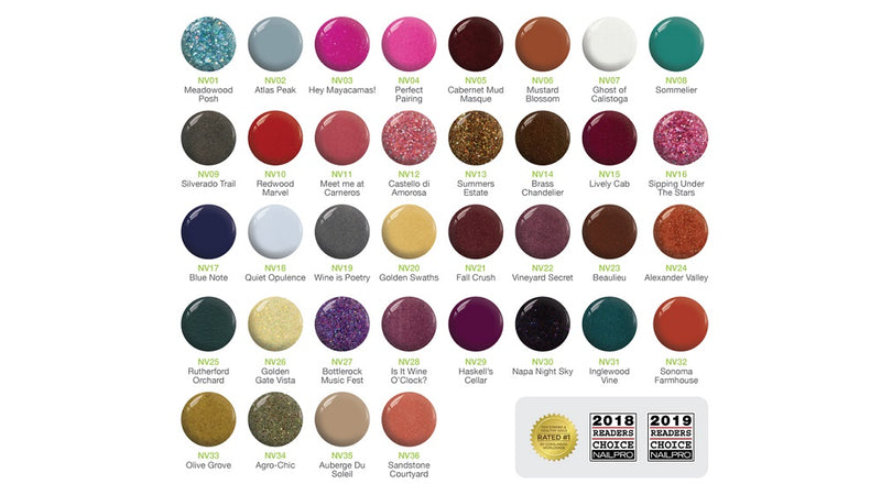 Muestras de color / Carta de colores / Muestra de color de la colección Napa Valley de SNS