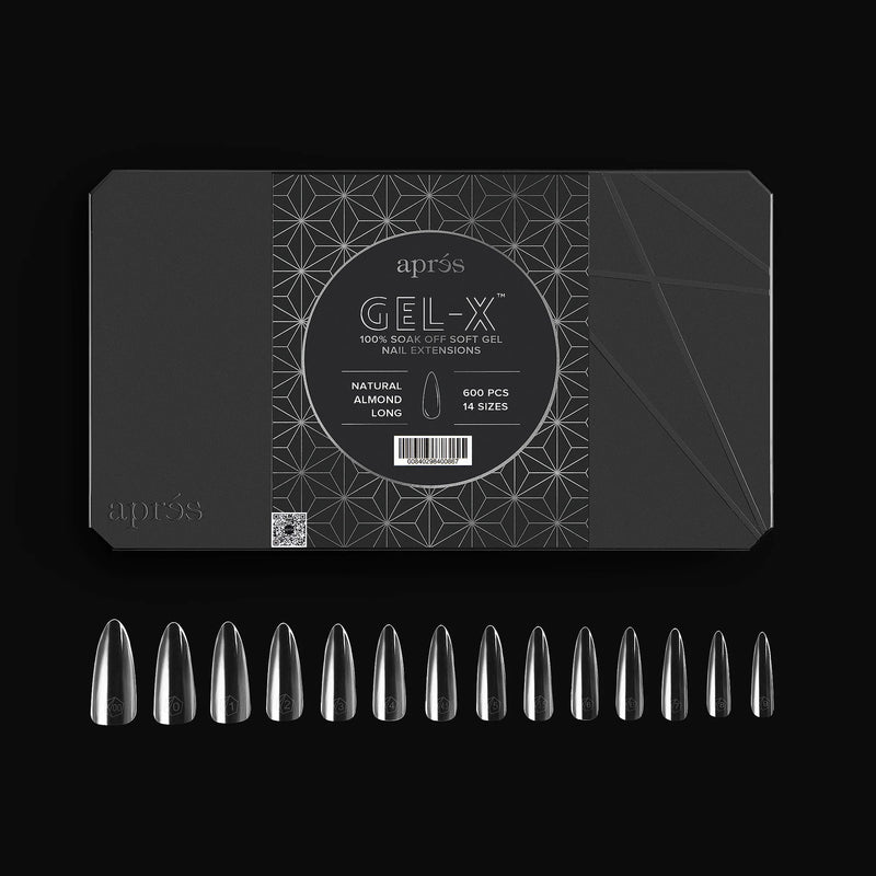 Apres - Gel-X Tips - Natural Almond Long (600 Pcs)