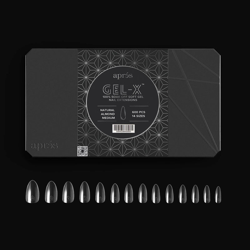 Apres - Gel-X Tips - Natural Almond Medium (600 Pcs)