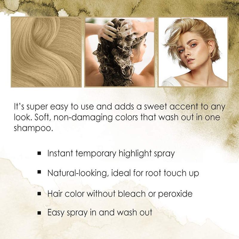 Punky Colour - Spray temporal para mechas - Rubio natural 100 ml (Paquete de 2)