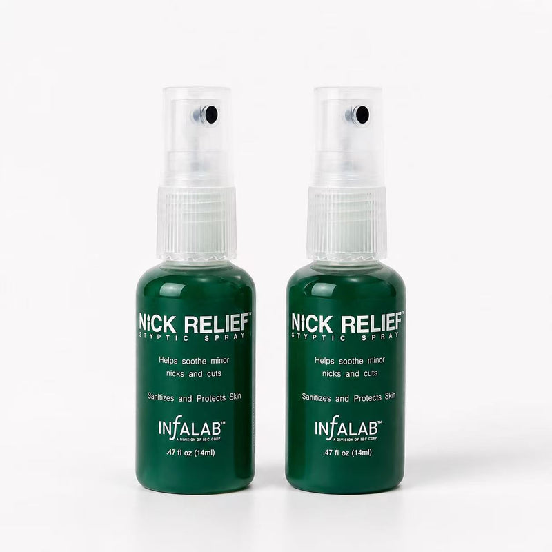 Infalab - Nick Relief Styptic Spray - Stop Bleeding 0.47 oz (2 pack)