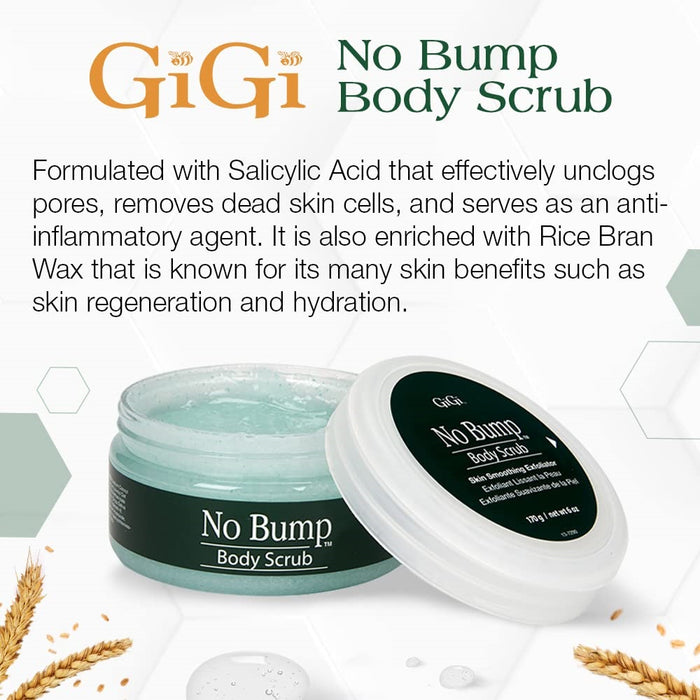 GiGi - No Bump Body Scrub for Ingrown Hair & Razor Burns 6oz
