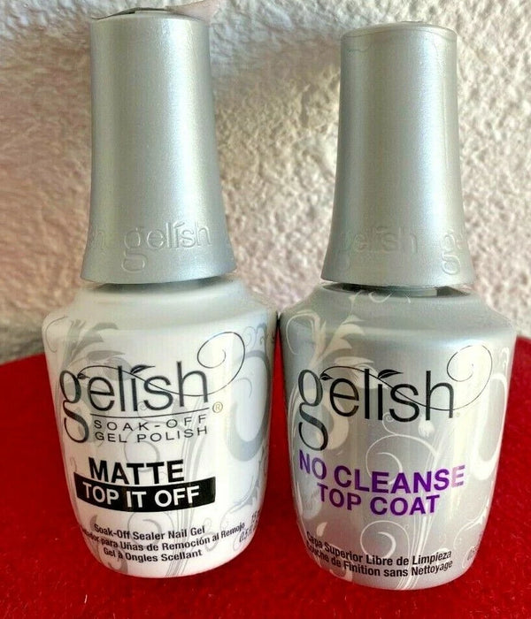Gelish - No Cleanse Top Coat + Matte Top It Off