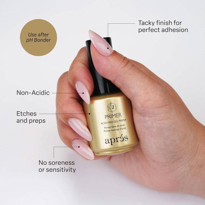 Apres Gel-X Professional Nail Kit pH Bonder, Acid-Free Gel Primer and Extend Gel