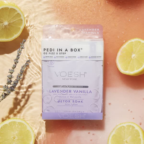 Voesh - Pedi in a Box Deluxe 4 Step - Lavender Relieve (50 Pack)