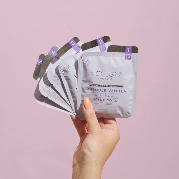 Voesh - Pedi in a Box Deluxe 4 Step - Lavender Relieve (50 Pack)