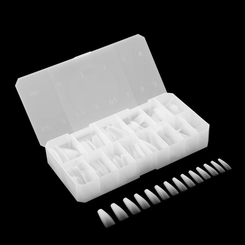Apres - Ombre Gel-X - Cabello largo esculpido con forma de ataúd (210 piezas)