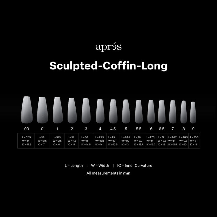 Apres - Ombre Gel-X - Sculpted Coffin Long (210 Pcs)