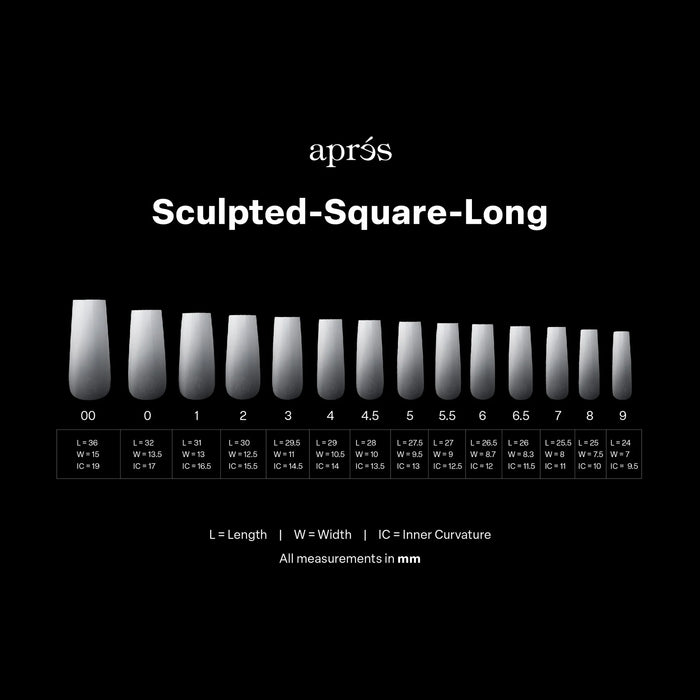 Apres - Ombre Gel-X - Sculpted Square Long (210 Pcs)