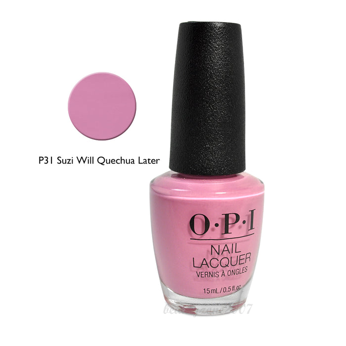 OPI Nail Lacquer P31 Suzi Will Quechua Later! 0.5oz