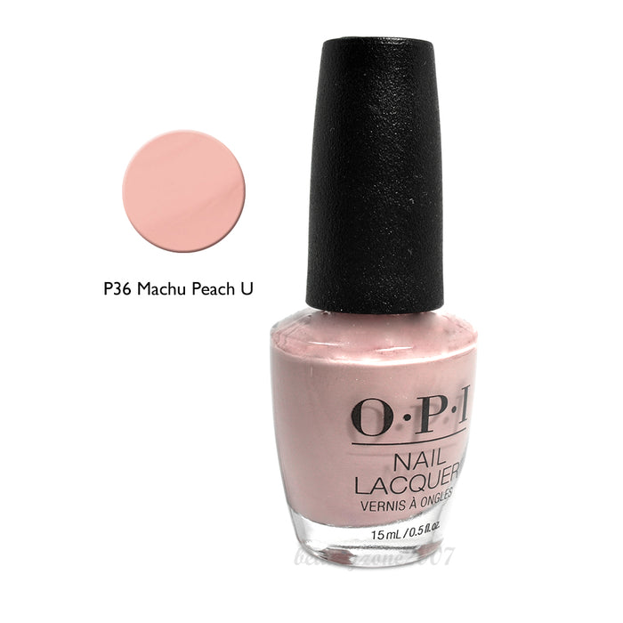 OPI Nail Lacquer P36 Machu Peach-u 0.5oz