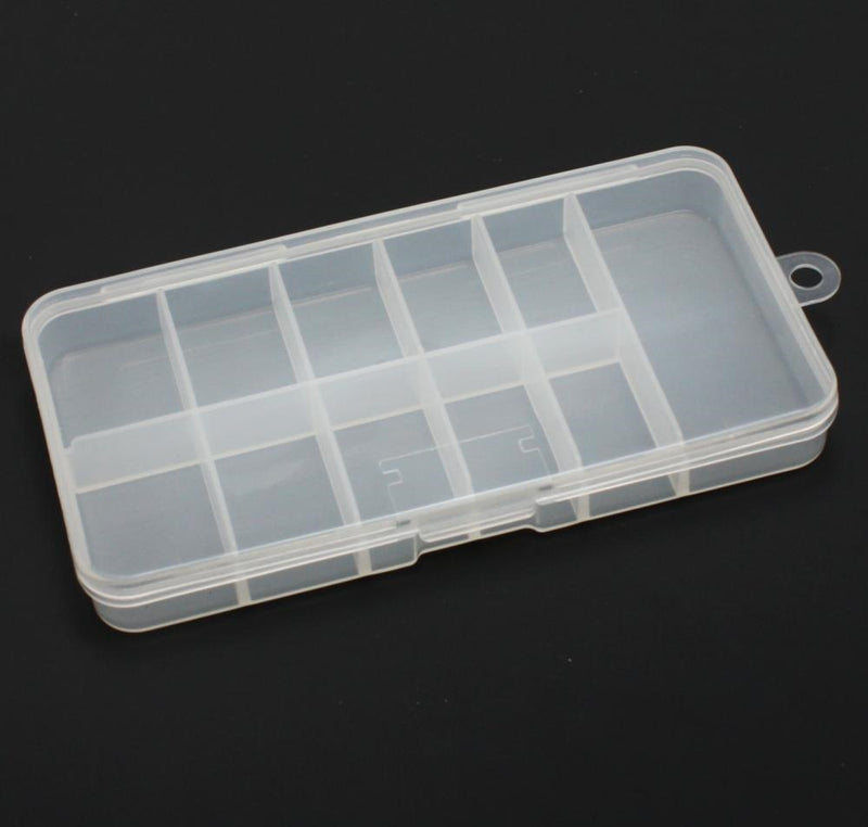 Clear Plastic Empty Slot Clear Soft Plastic Mini Tip Box