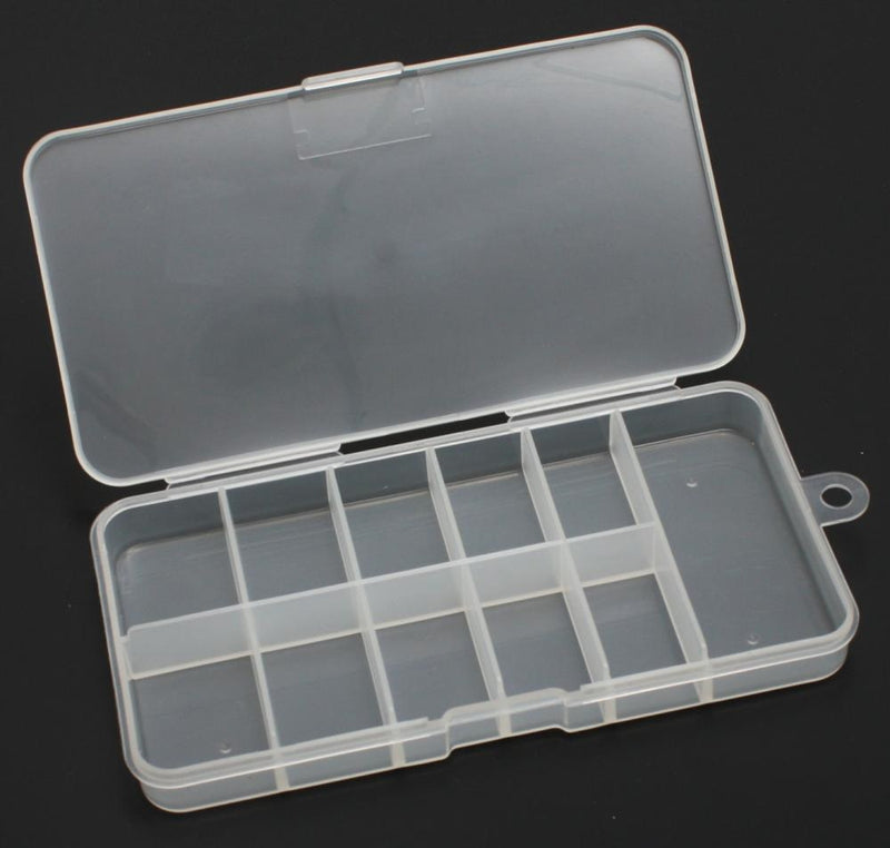 Clear Plastic Empty Slot Clear Soft Plastic Mini Tip Box