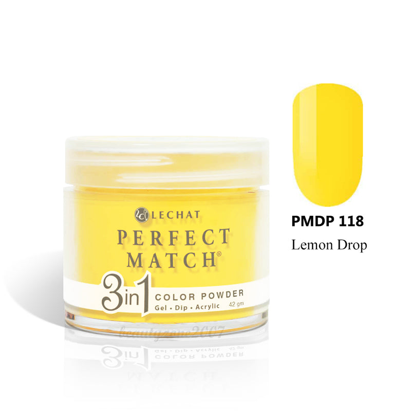 Polvo LeChat Perfect Match 3 en 1 - PMDP118 Lemon Drop 42 g / 1.48 oz