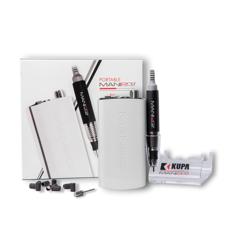 Kupa ManiPro Passport Companion With Handpiece (White)