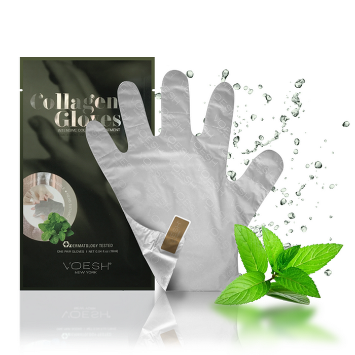 Voesh - Collagen Gloves - Peppermin (12 Pack)